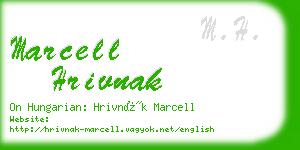 marcell hrivnak business card